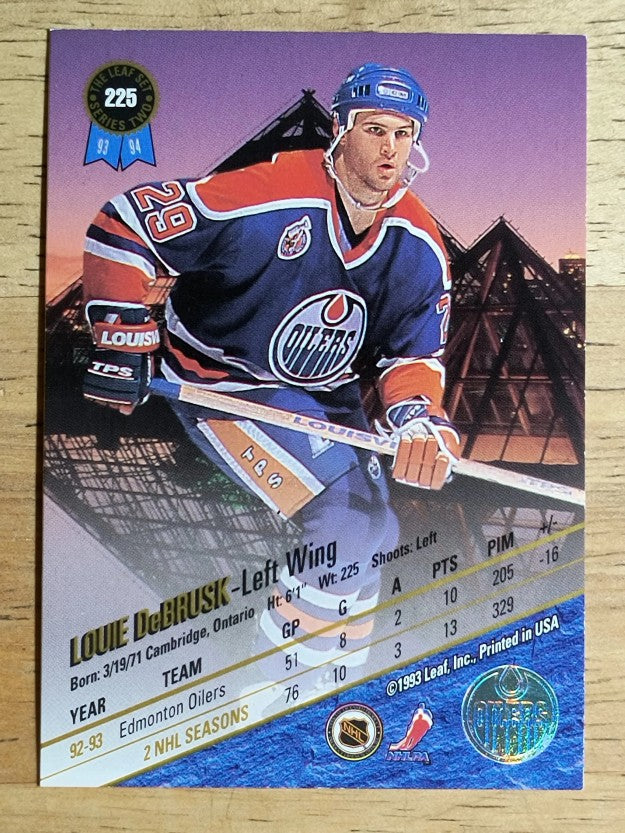 1993-94 Leaf #225 Louie DeBrusk