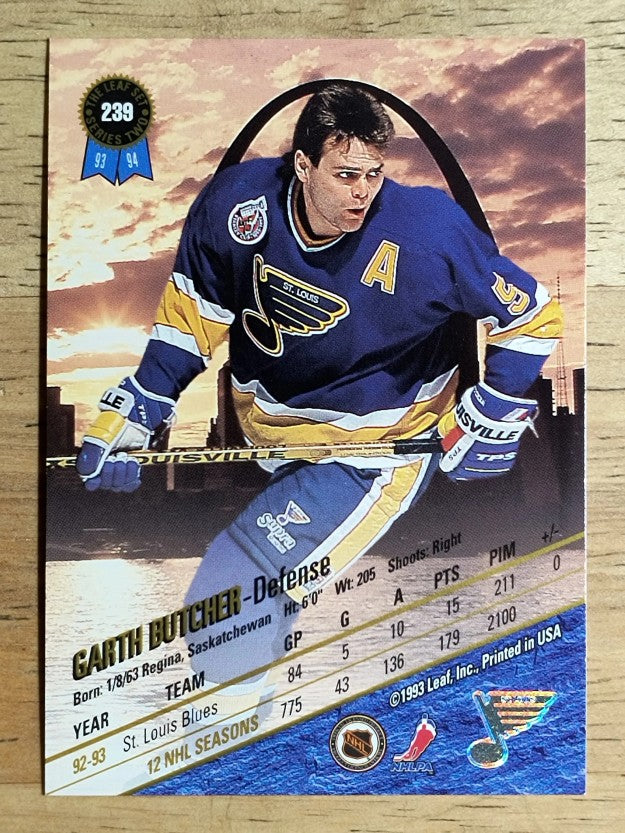 1993-94 Leaf #239 Garth Butcher