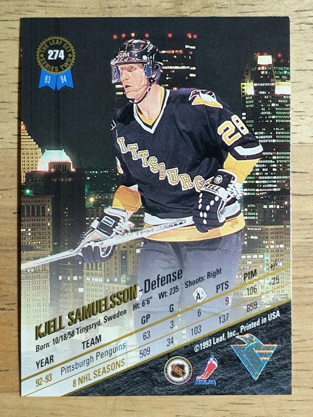 1993-94 Leaf #274 Kjell Samuelsson