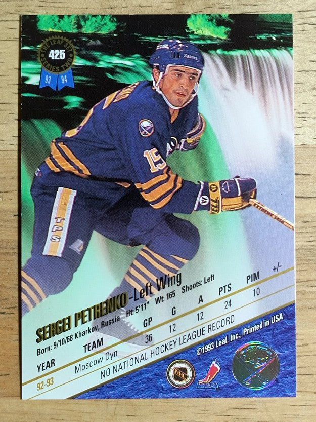 1993-94 Leaf #425 Sergei Petrenko