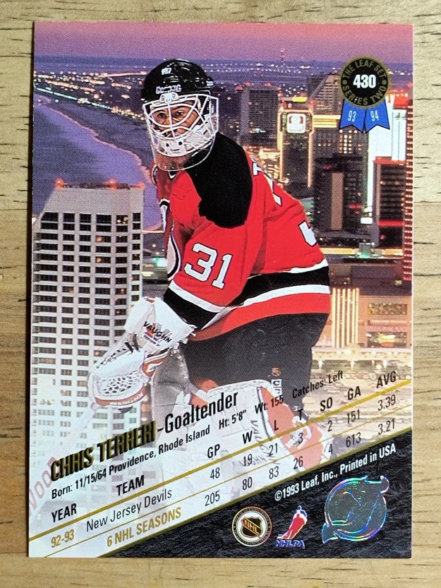 1993-94 Leaf #430 Chris Terreri