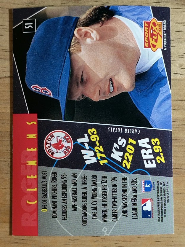 1995 Sportflix #51 Roger Clemens