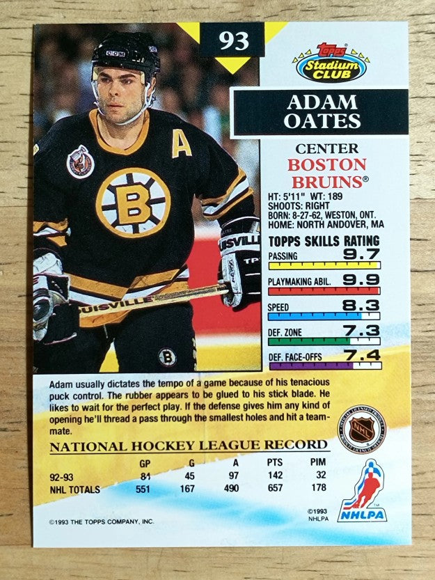 1993-94 Stadium Club #93 Adam Oates