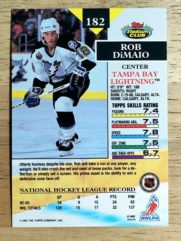 1993-94 Stadium Club #182 Rob DiMaio