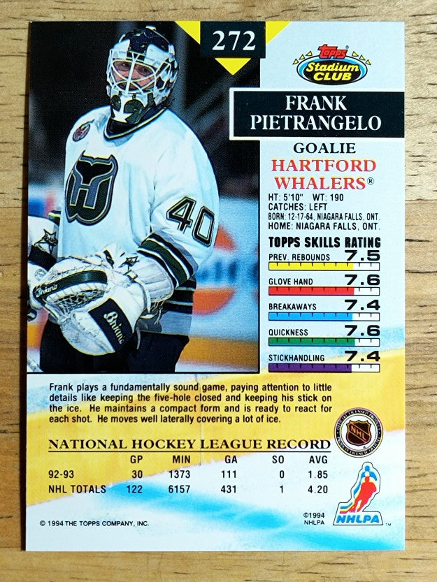 1993-94 Stadium Club #272 Frank Pietrangelo
