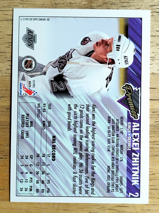 1993-94 Topps Premier #2 Alexei Zhitnik