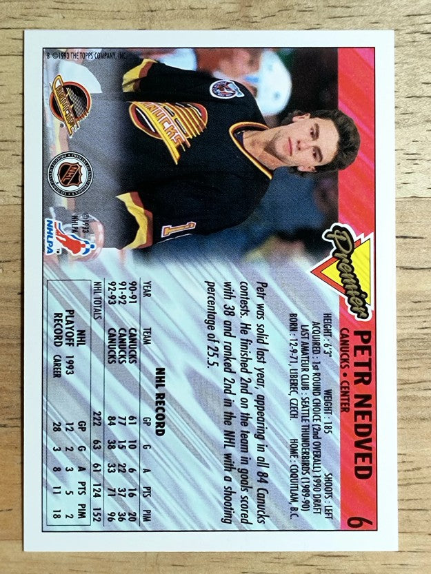 1993-94 Topps Premier #6 Petr Nedved