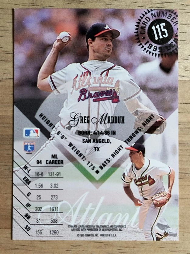 1995 Leaf #115 Greg Maddux