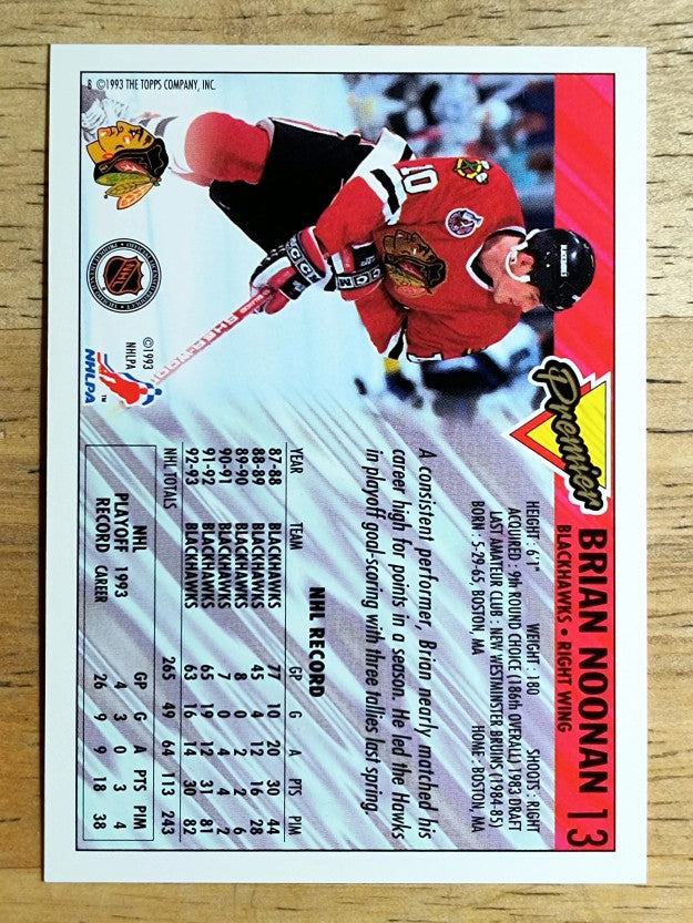 1993-94 Topps Premier #13 Brian Noonan