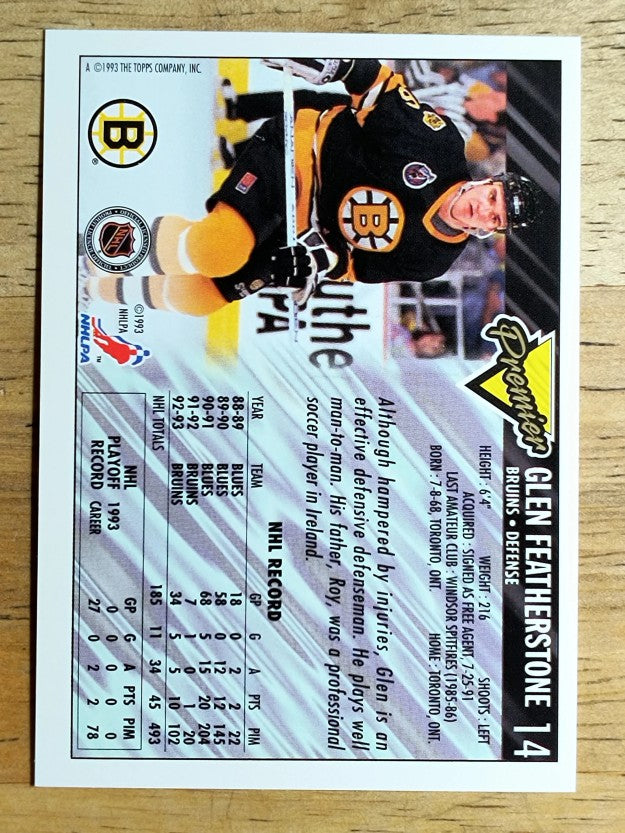 1993-94 Topps Premier #14 Glen Featherstone