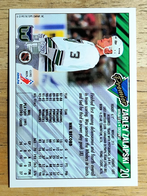 1993-94 Topps Premier #20 Zarley Zalapski