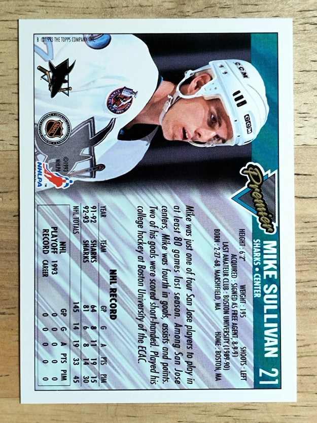 1993-94 Topps Premier #21 Mike Sullivan