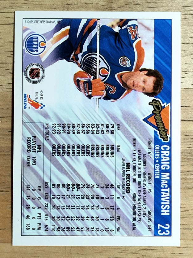 1993-94 Topps Premier #23 Craig MacTavish