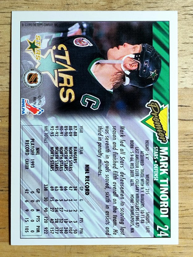 1993-94 Topps Premier #24 Mark Tinordi
