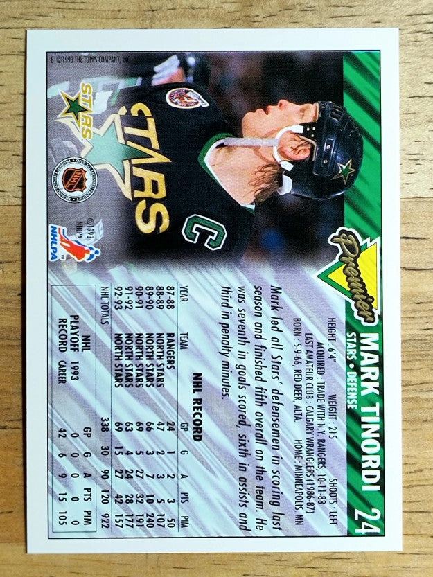 1993-94 Topps Premier #24 Mark Tinordi