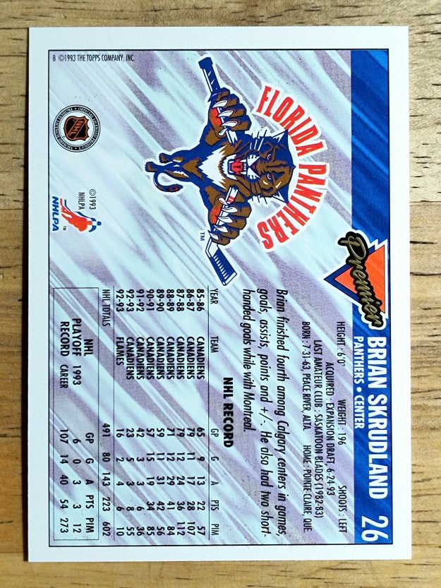 1993-94 Topps Premier #26 Brian Skrudland