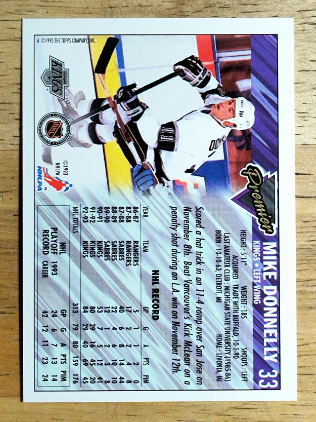 1993-94 Topps Premier #33 Mike Donnelly