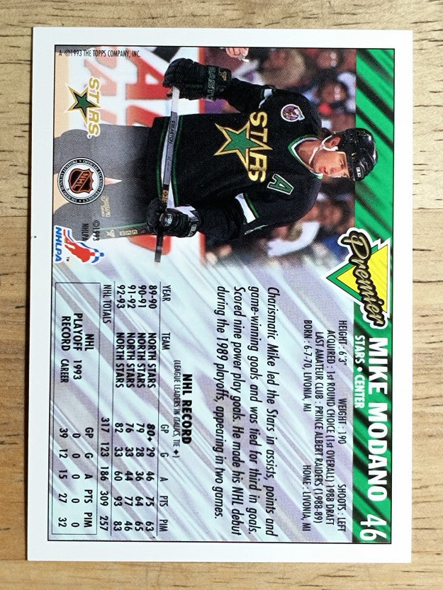 1993-94 Topps Premier #46 Mike Modano