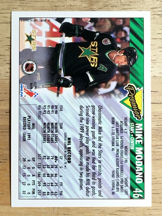 1993-94 Topps Premier #46 Mike Modano