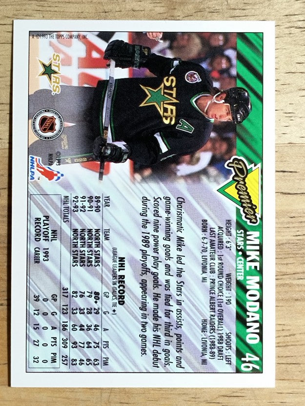 1993-94 Topps Premier #46 Mike Modano
