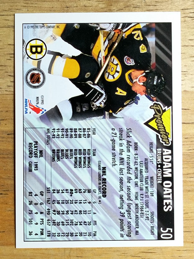 1993-94 Topps Premier #50 Adam Oates