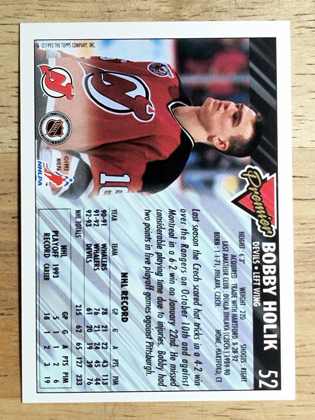 1993-94 Topps Premier #52 Bobby Holik