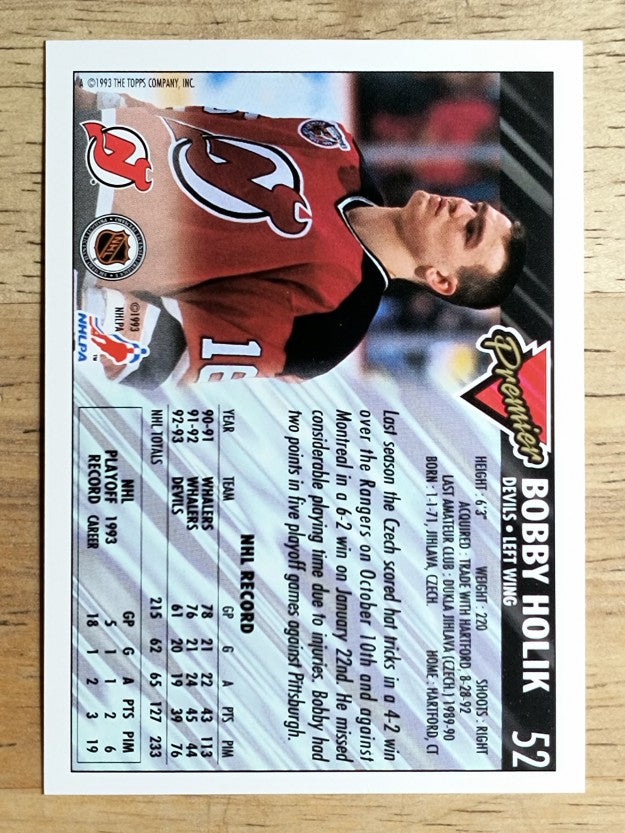 1993-94 Topps Premier #52 Bobby Holik