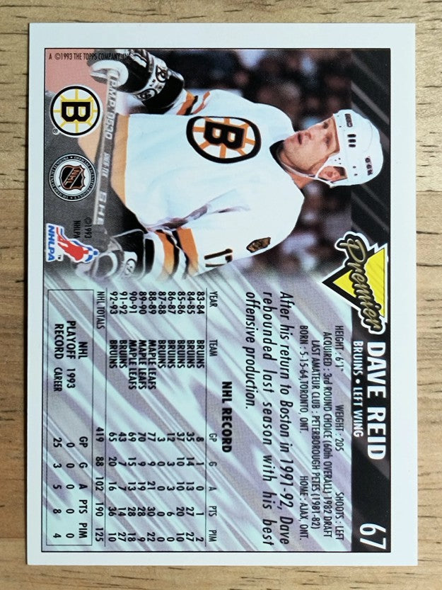 1993-94 Topps Premier #67 David Reid
