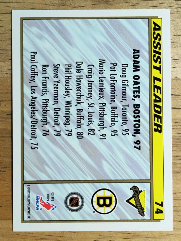 1993-94 Topps Premier #74 Assist Leader
