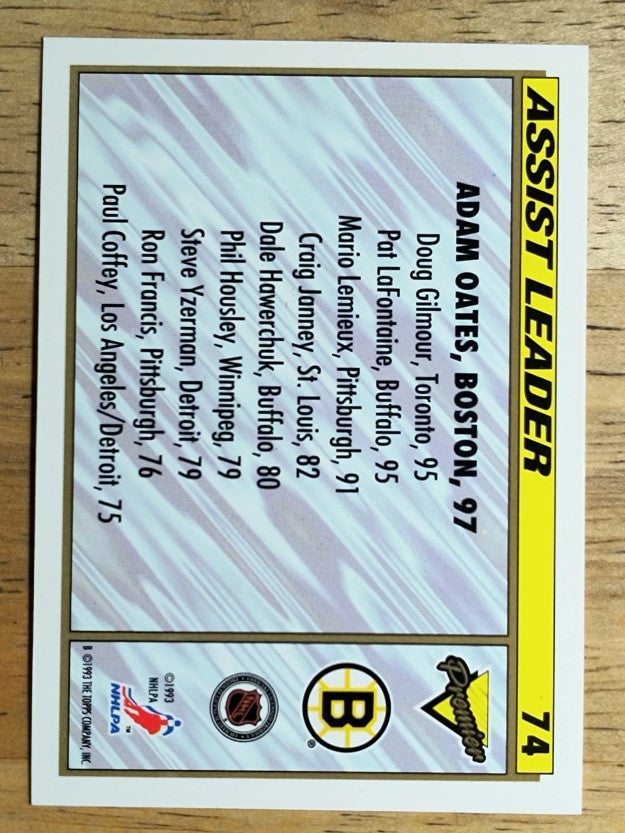 1993-94 Topps Premier #74 Assist Leader