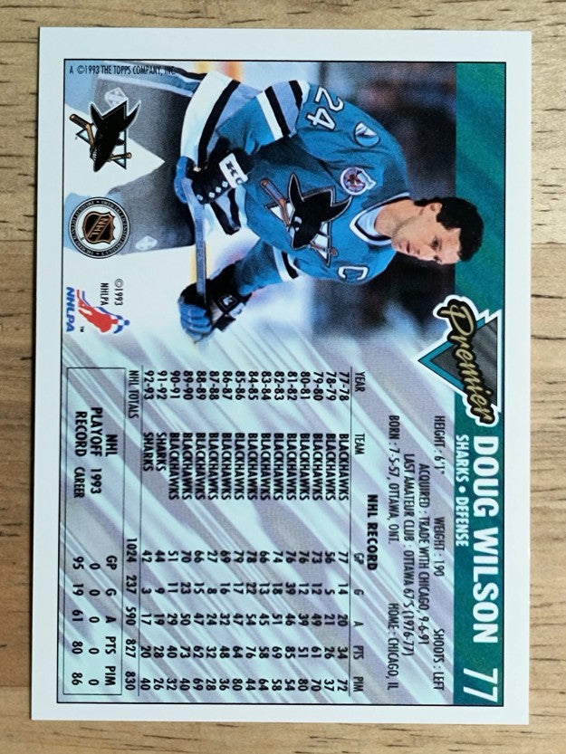 1993-94 Topps Premier #77 Doug Wilson