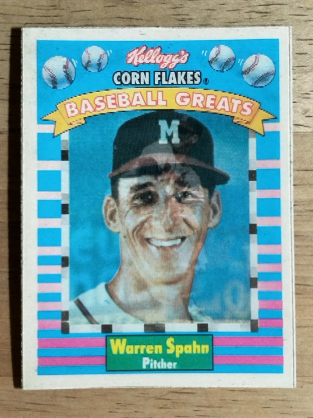1991 Kellogg's 3D #12 Warren Spahn