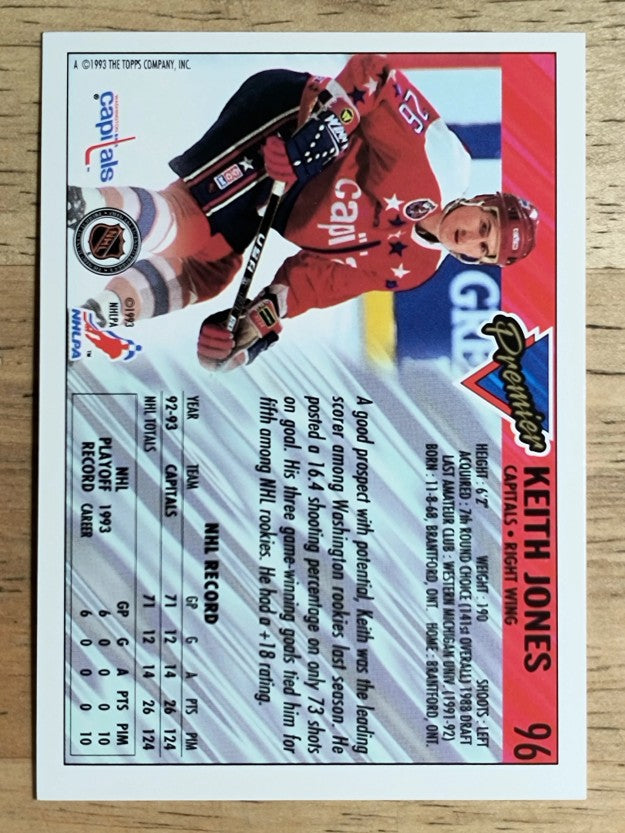1993-94 Topps Premier #96 Keith Jones