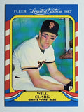 1987 Fleer Limited Edition #8 Will Clark