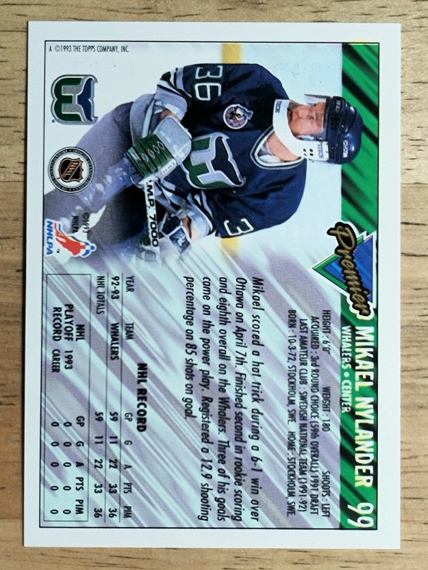 1993-94 Topps Premier #99 Michael Nylander