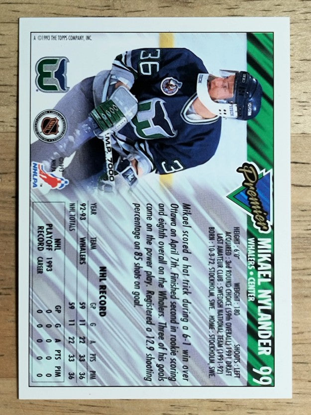 1993-94 Topps Premier #99 Michael Nylander