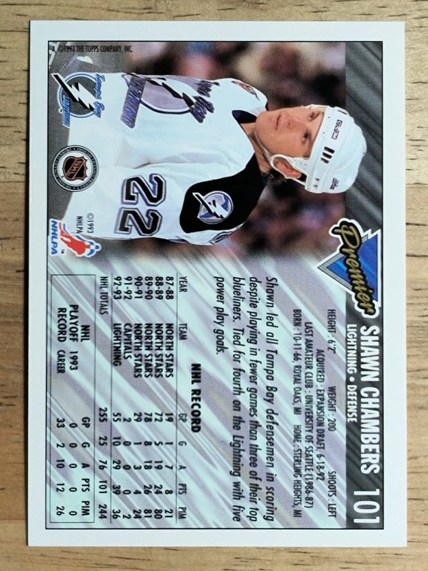 1993-94 Topps Premier #101 Shawn Chambers