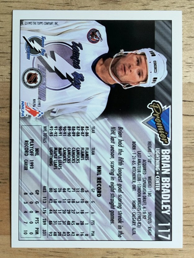 1993-94 Topps Premier #117 Brian Bradley