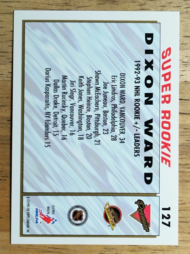 1993-94 Topps Premier #127 Dixon Ward SR