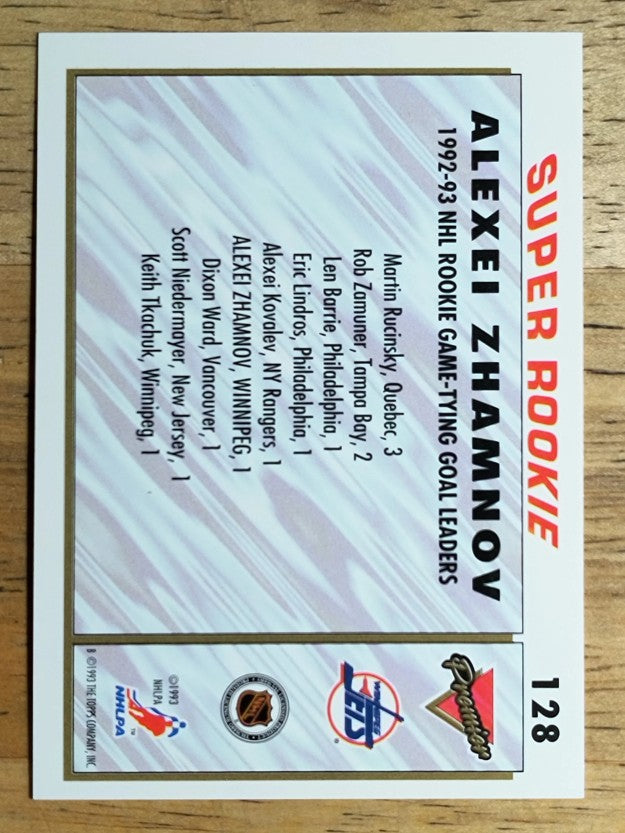 1993-94 Topps Premier #128 Alexei Zhamnov SR