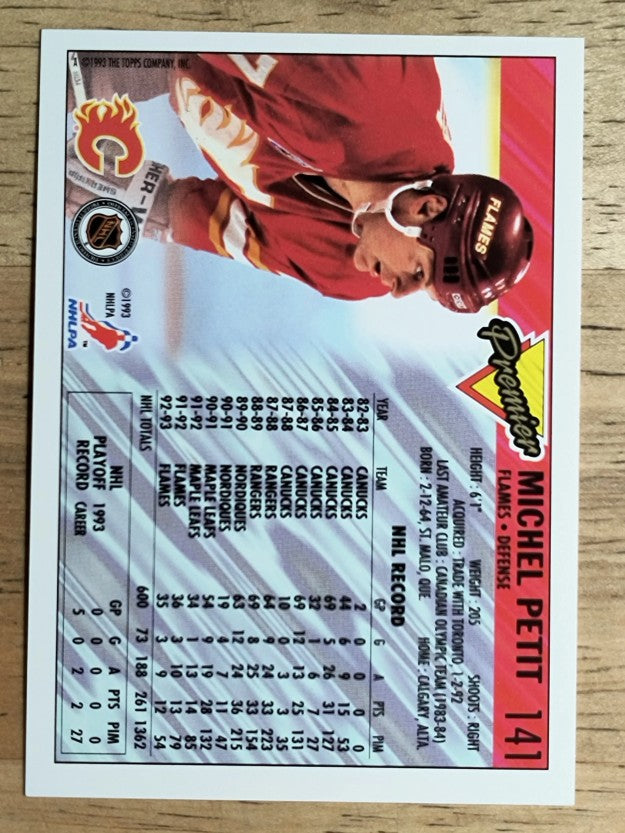 1993-94 Topps Premier #141 Michel Petit