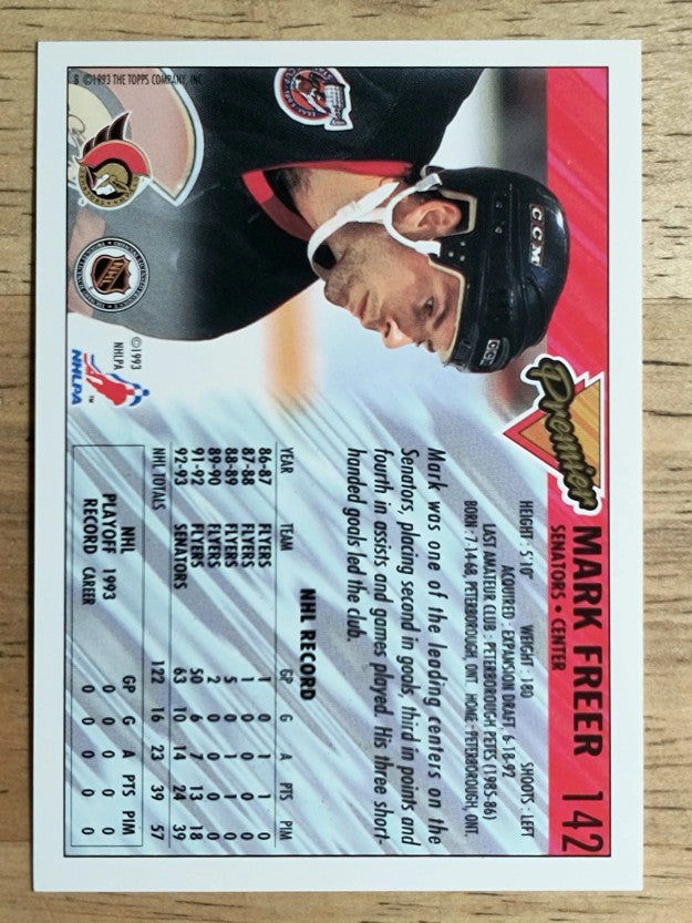 1993-94 Topps Premier #142 Mark Freer