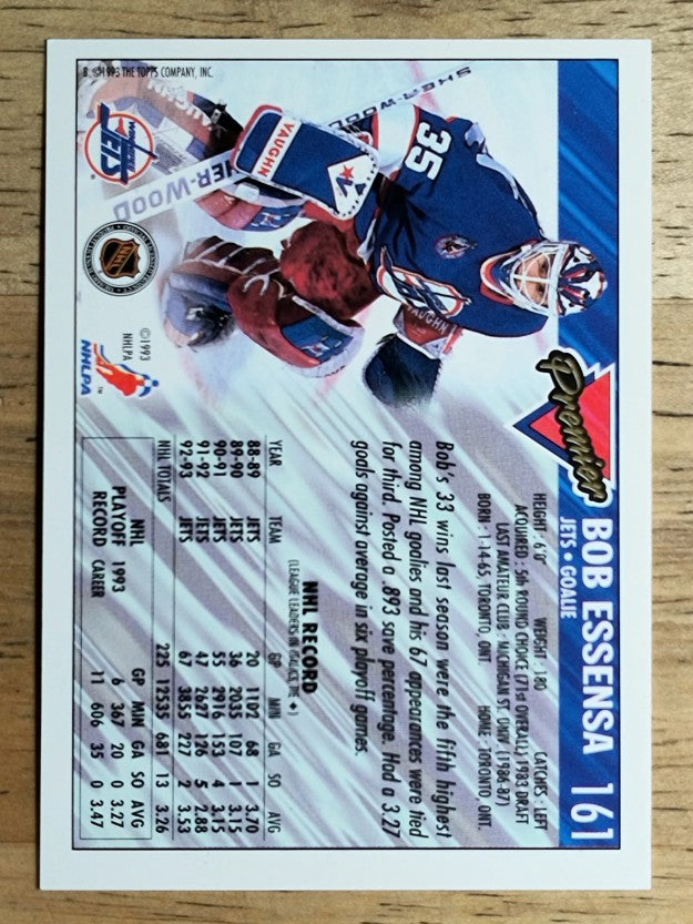 1993-94 Topps Premier #161 Bob Essensa