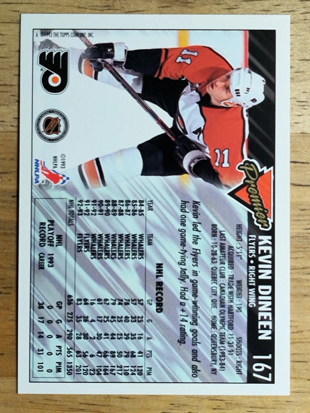 1993-94 Topps Premier #167 Kevin Dineen