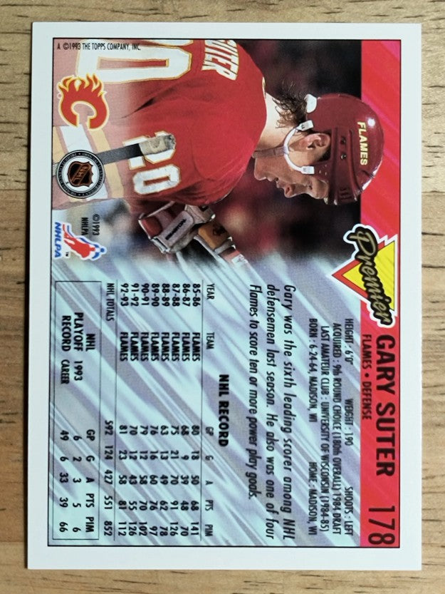 1993-94 Topps Premier #178 Gary Suter