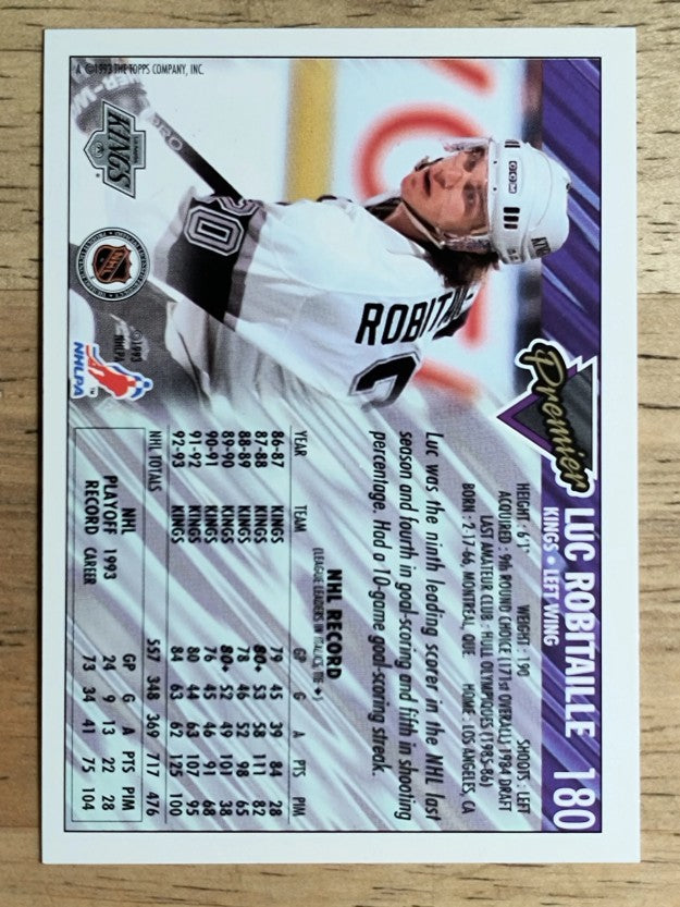 1993-94 Topps Premier #180 Luc Robitaille