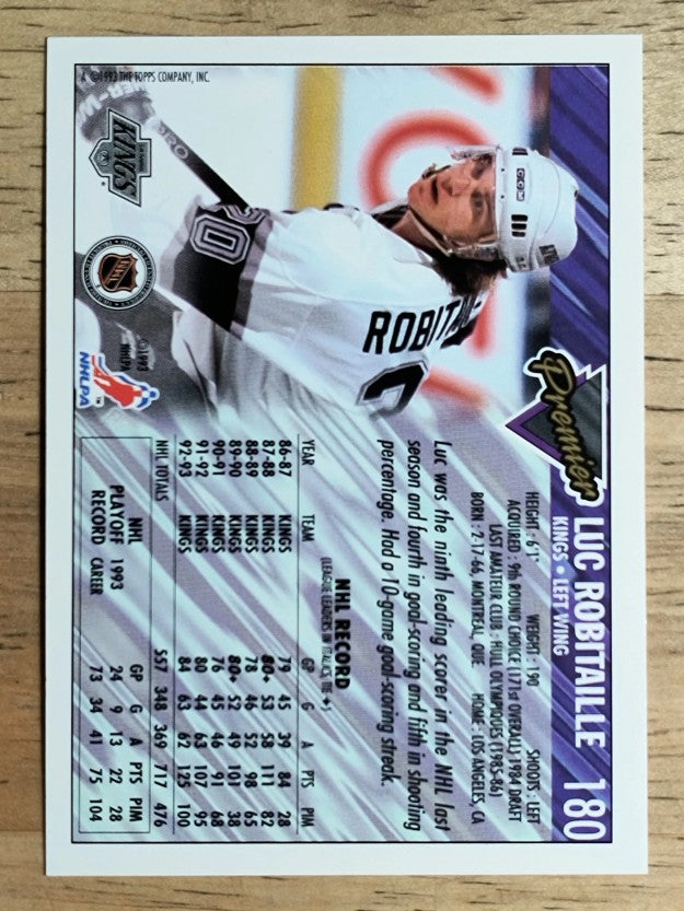 1993-94 Topps Premier #180 Luc Robitaille