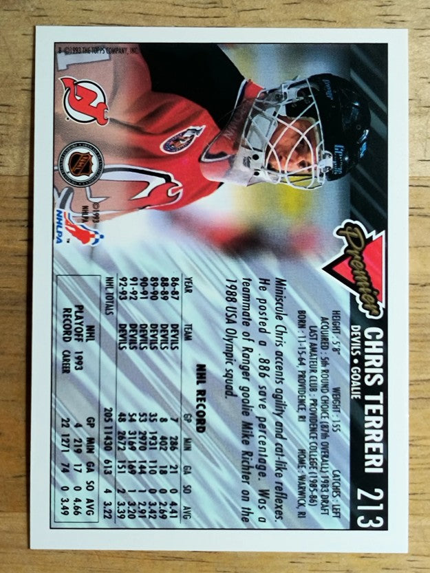 1993-94 Topps Premier #213 Chris Terreri