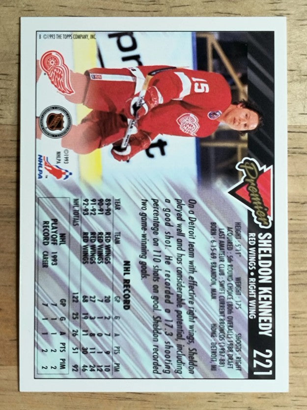 1993-94 Topps Premier #221 Sheldon Kennedy
