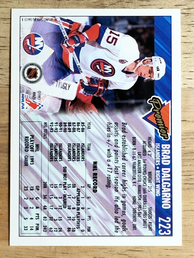 1993-94 Topps Premier #223 Brad Dalgarno